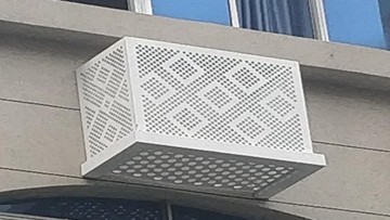 冲孔不锈钢空调外机罩